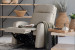 Benton Leather Rocker Recliner - Taupe Recliner Couches - 1