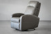 Benton Leather Rocker Recliner - Grey Recliner Couches - 3