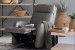 Benton Leather Rocker Recliner - Grey Recliner Couches - 1