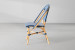 Carcel Dining Chair - Navy & White -