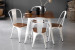 Odell Metal 4 Seater Dining Set - Matte White All Dining Sets