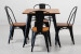 Odell Metal 4 Seater Dining Set - Matte Black All Dining Sets