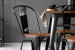 Odell Metal 4 Seater Dining Set - Matte Black All Dining Sets