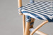 Tara French Bistro Chair - Navy & White -