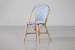 Tara French Bistro Chair - Navy & White -