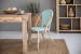 Tara French Bistro Chair - Light Teal & White -