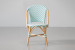 Tara French Bistro Chair - Light Teal & White -