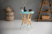 Vella Bistro Table - Light Teal & White Dining Room Furniture - 1