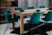 Montreal Enzo 8 Seater Dining Set 2.4m - Velvet Teal -