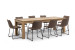 Montreal Halo 8 Seater Dining Set - 2.4m - Ginger -