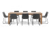 Montreal Halo 8 Seater Dining Set - 2.4m - Storm Grey -