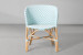 Ineze Armchair - Teal & White -