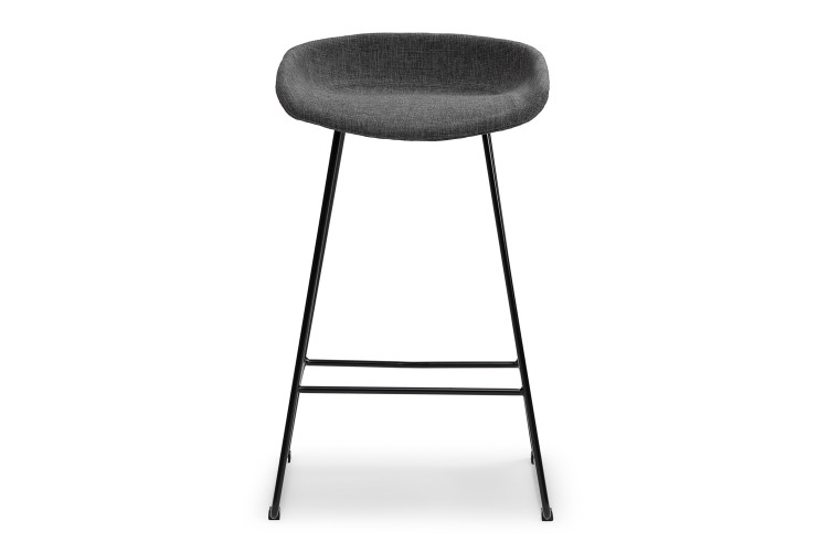 Ashlyn Upholstered Bar Chair - Black -