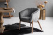 Lennon Velvet Dining Chair - Charcoal -