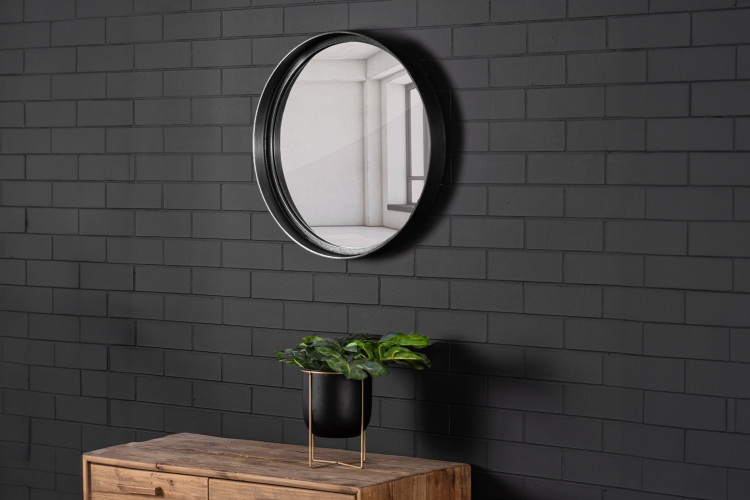 Dinesh Mirror-Medium-Black Nickel -