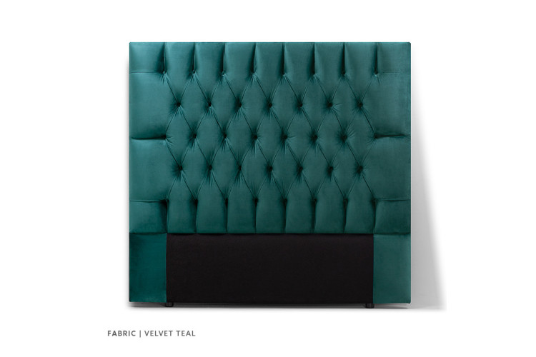 Catherine Double Headboard | Velvet Teal