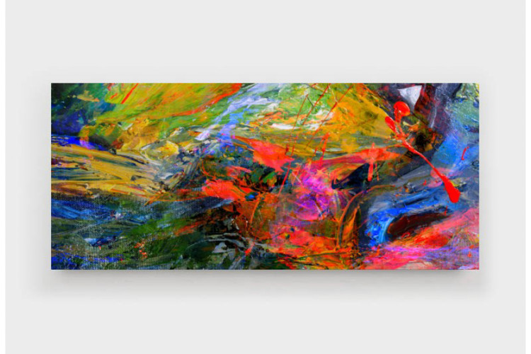 Colours Abstract Canvas Canvas Art - 1