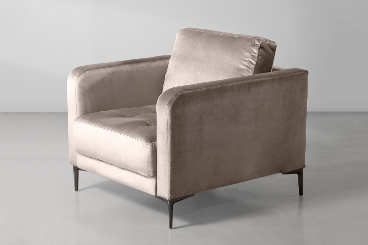 Hayden Velvet Armchair - Champagne -