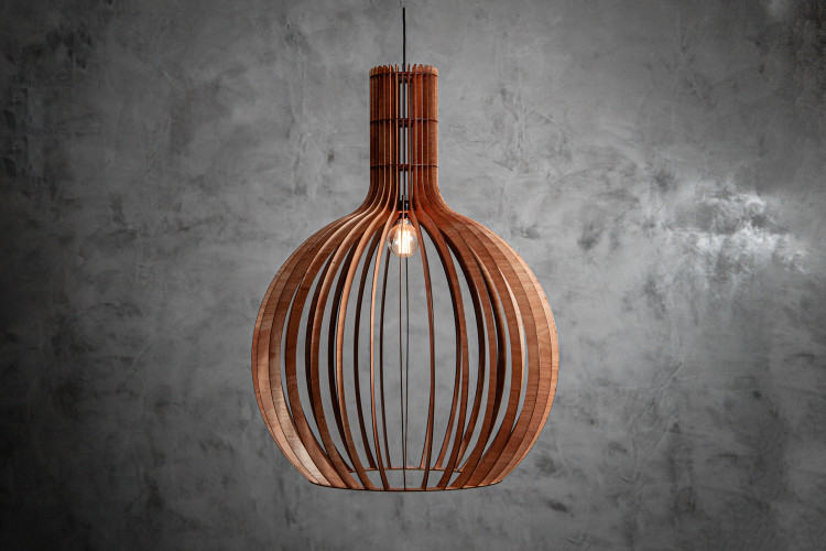 Calabash Pendant - Large - Natural Lamps and Pendant