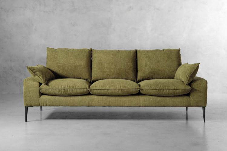 Clapton Couch - Olive 3 Seater Fabric Couches - 1