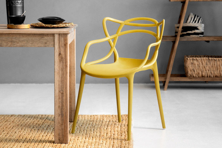 Lena Dining Chair - Mustard Dining Chairs - 1