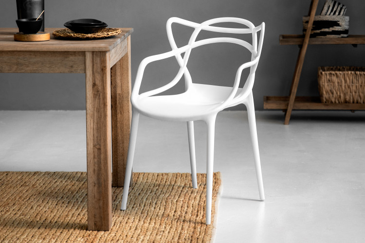 Lena Dining Chair - White Dining Chairs - 1