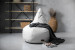 Linc Pear Shaped Bean Bag Light Grey Bean Bag Chairs