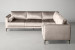 Hayden Velvet Corner Couch - Champagne -