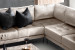 Hayden Velvet Corner Couch - Champagne -