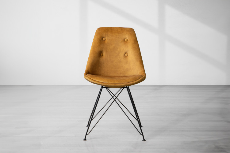 Enzo Dining Chair - Aged Mustard -