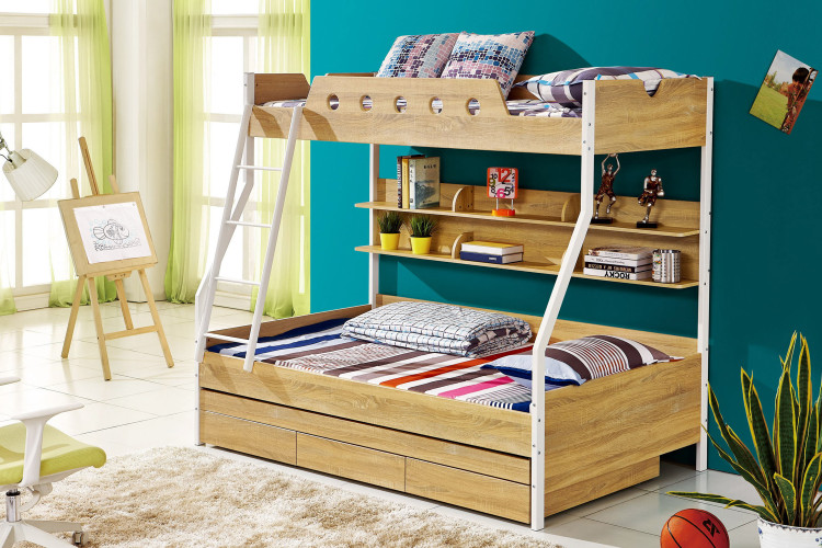 Pluto Double Bunk Bed Kids Beds - 1