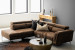 Laurence Corner Couch - Mocha Fabric Corner Couches - 1