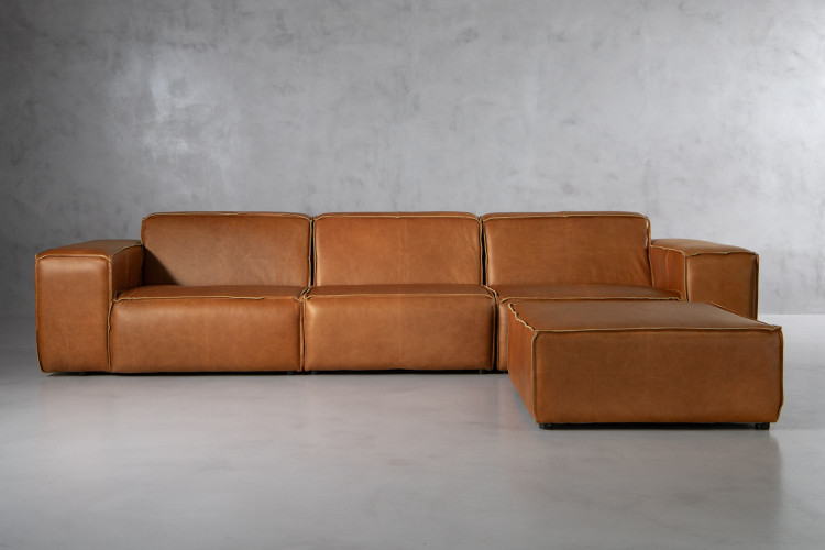 Jagger Leather Modular - Daybed - Desert Tan