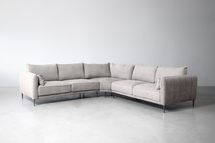 Ottavia Corner Couch - Stone Corner Couches - 1