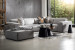 Jagger Modular - Corner Couch With Ottoman - Mist - 1