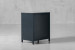 Ridge Steel Bedside Table - Antique Black Pedestals and Bedside Tables - 6