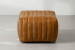 Cuban Leather Stool - Tan