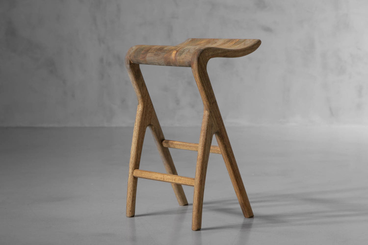 Solo Counter Bar Chair - Summer Oak Bar Stools - 1