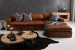 Archer Leather L-Shape Couch - Burnt Tan Leather L- Shape Couches - 1