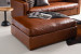 Archer Leather Ottoman - Burnt Tan Ottomans - 1