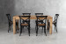 Vancouver La Rochelle 6 Seater Dining Set - 1.8m - Rustic Black 6 Seater Dining Sets - 4