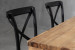 Vancouver La Rochelle 6 Seater Dining Set - 1.8m - Rustic Black 6 Seater Dining Sets - 8