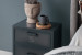 Ridge Steel Bedside Table - Antique Black Pedestals and Bedside Tables - 4