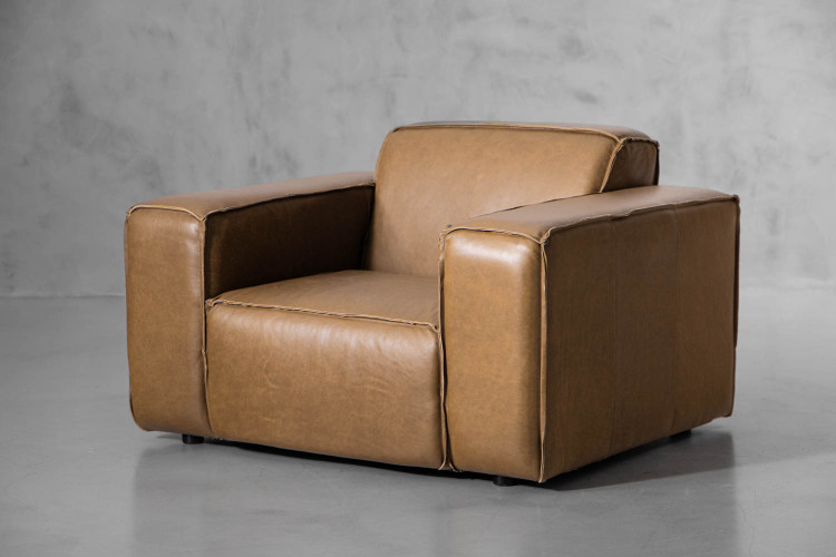 Jagger Leather Armchair - Sahara Leather Armchairs - 1