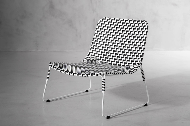 Clifton Chair - Black & White Patio Occasional Chairs - 1