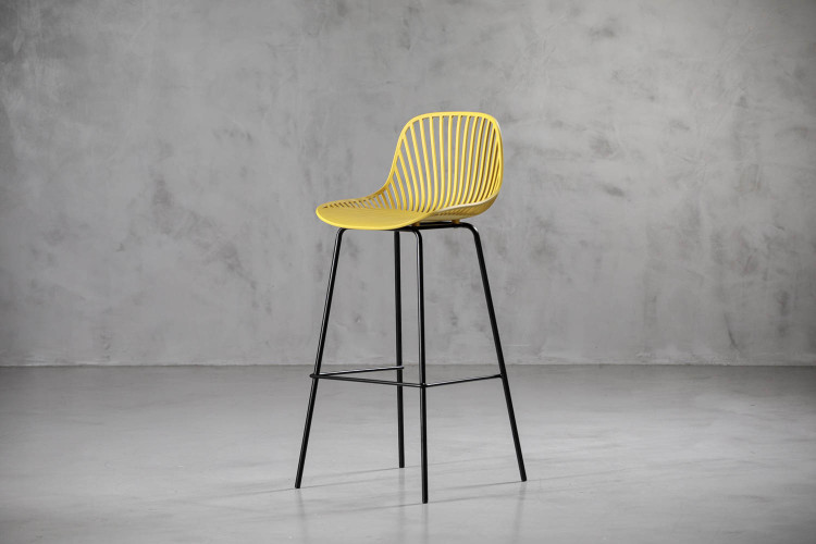 Yara Tall Bar Chair - Deep Mustard Yara Bar Chair Collection - 1