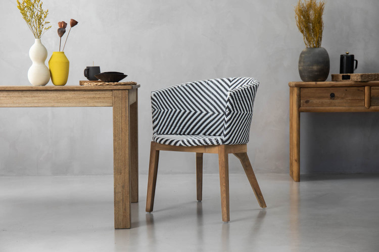 Cala Chair - Black & White Armchairs