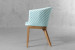 Cala Chair - Light Teal & White Armchairs