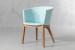 Cala Chair - Light Teal & White Armchairs