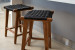 Matteo Teakwood Barstool - Black